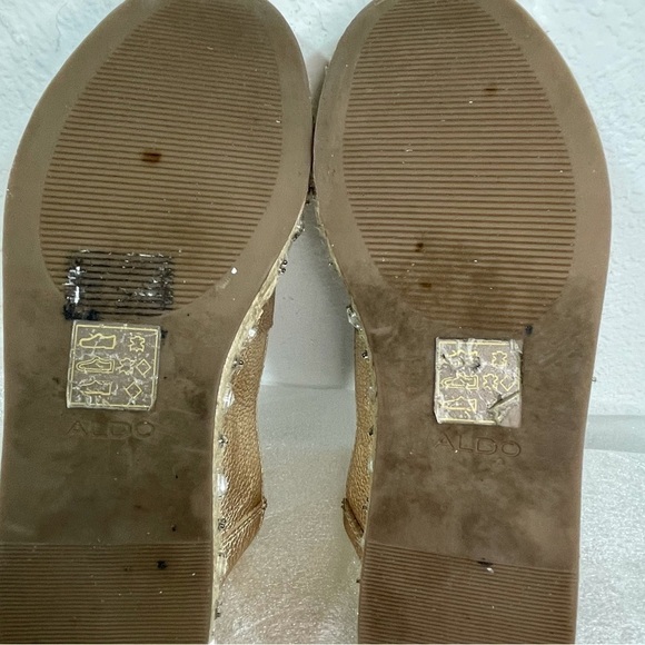 Aldo Oceradda Rose Gold Platform Espadrille Spring Summer shoe size 7 - Picture 8 of 12